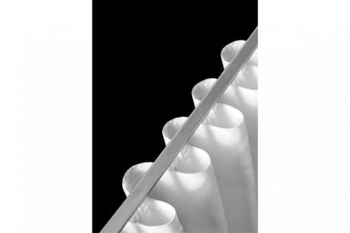 Wellen-Gardinenband mit Steg - 2-fache Stoffmenge - 5 cm breit - Weiß 