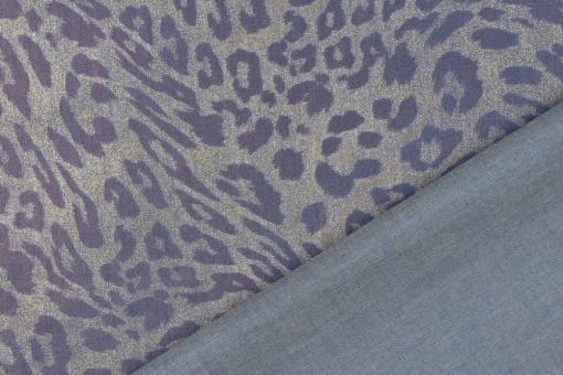 Jeansstoff Glamour - Leopard 