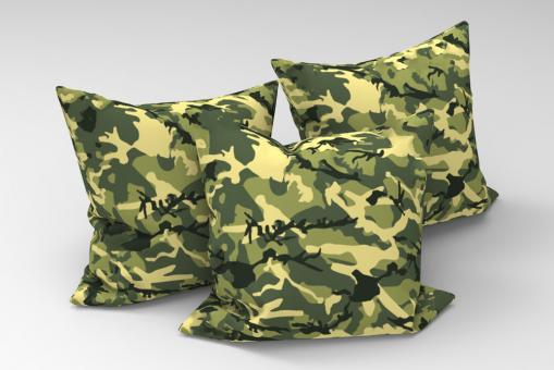 Trevira CS - Camouflage Grün