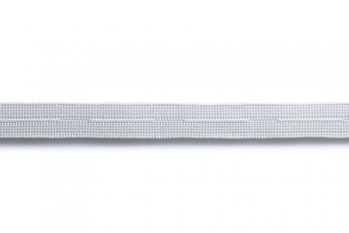 Knopfloch Elastic - 12 mm breit - 3 Meter - Weiß 