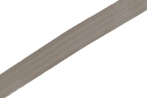 Gurtband-Meterware - Panamabindung - 40 mm breit Taupe