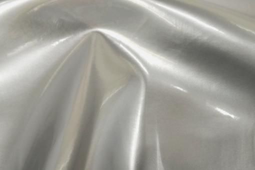 Lack-Kunstleder premium - Bielastisch Silber Metallic
