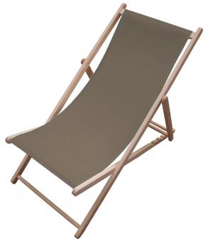 Liegestuhl-Stoff - gesäumt - 45 cm breit - Uni Braun