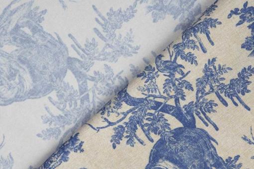 Möbelstoff Toile Premium - Naxos - Blau - 280 cm 