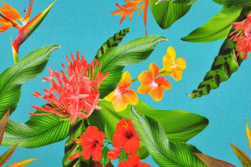 Outdoorstoff Superprint - Dralon® - Exotic Garden 