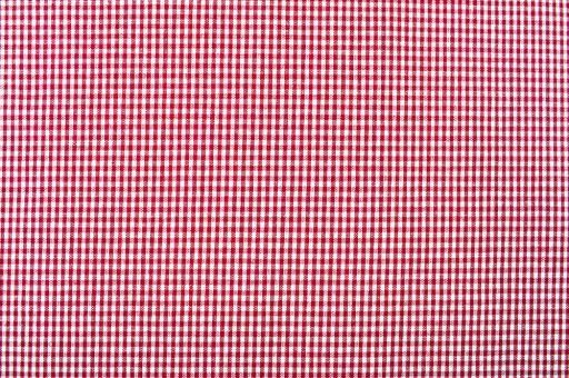 Baumwollstoff Basic-Patchwork - Kleine Karos - Weiß/Rot 