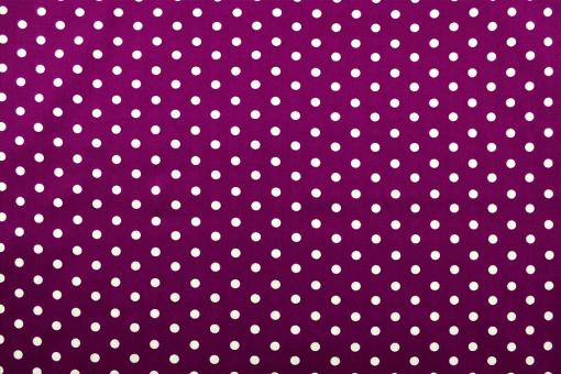 Patchwork-Stoff Classic - Punkte - Lila/Weiß 