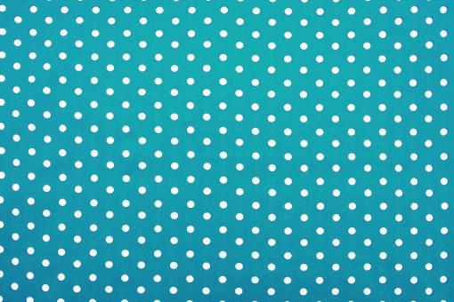 Patchwork-Stoff Classic - Punkte - Petrol/Weiß 