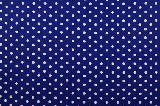 Patchwork-Stoff Classic - Punkte - Royal/Weiß 