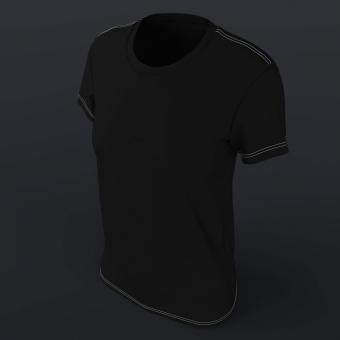 T-Shirt Stoff Schwarz