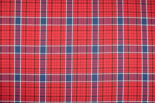 Karo-Baumwollstoff - Highland Clan - Red 