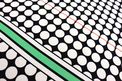 Viskose-Paneljersey - Graphic Dots 