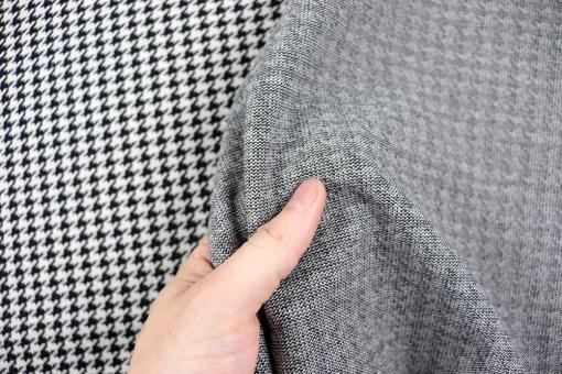 Hosen- und Jackenstoff mit Hahnentritt Muster 