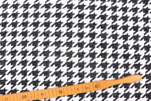 Strickstoff im Mohair-Style mit kleinen Hahnentritt 