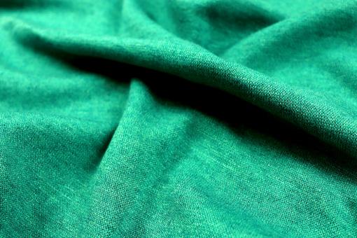 Glatter Strickjersey in Grün Melange 