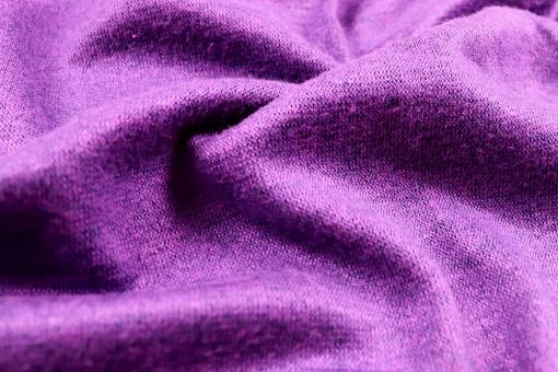 Glatter Strickjersey in Lila Melange 