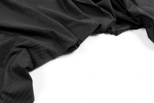Sportswear Stoff - Streifen - Schwarz 
