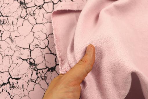 Sweat-Stoff mit rosa Marmor Print 