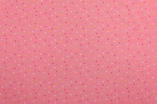Jersey-Stoff - Pink Dots - B-Ware 
