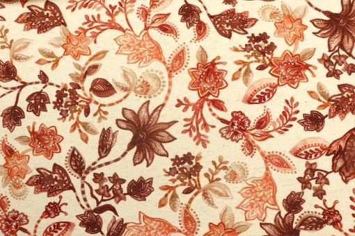 Jersey-Stoff mit herbstlichem Design 