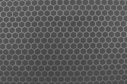 Softshell Stoff mit Hexagon Muster - Grau 