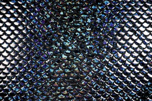 Tanzkleiderstoff - Meerjungfrau - Schwarz 