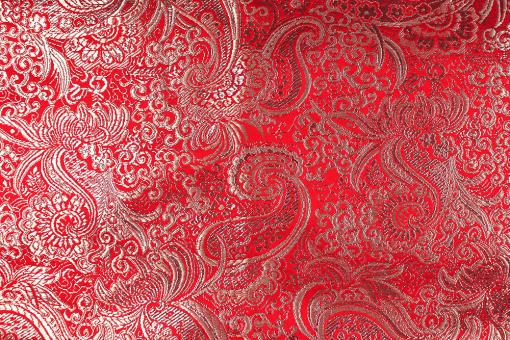 Brokat - Sultan Paisley - Rot 
