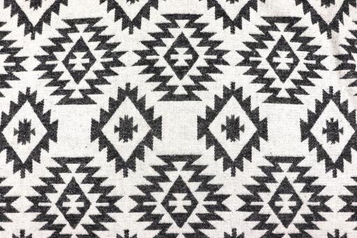 Poncho deluxe - Schwarz/Weiß 