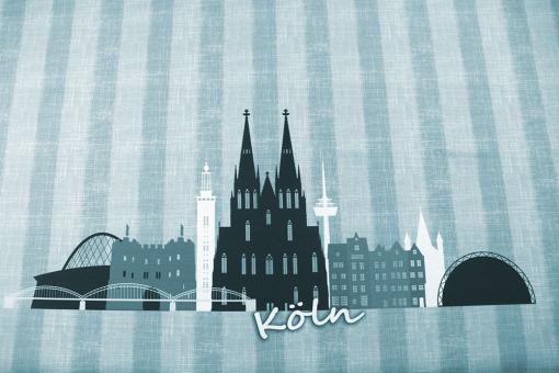 Outdoor-Stoff mit Streifen - Cologne 