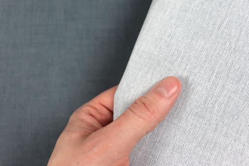 Outdoor-Stoff Uni - Sienna - Stahlgrau 