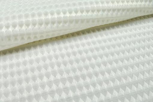 Akustik-Stoff - Trevira CS - permanent schwer entflammbar - 60 cm - Creme/Weiß 