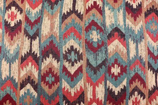 Anti-Rutsch-Stoff Jacquard mit Ethno Design 