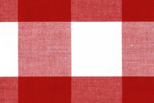 Vichy-Karo Tirol - 5,5 cm - Rot - 2,0 Meter Rot