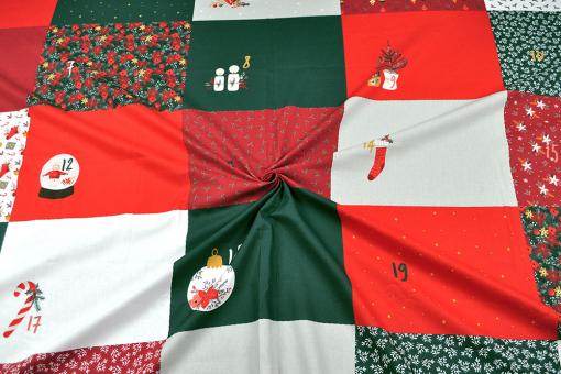 Popeline-Baumwollstoff - DIY-Adventskalender 