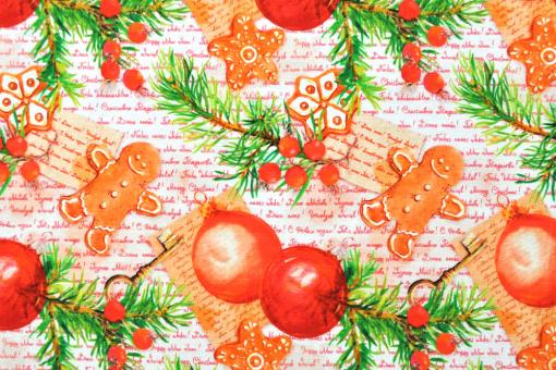 Jersey-Stoff - Superprint - Christmas Cookies 