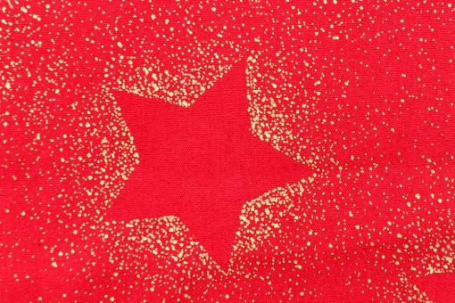 Glitzer-Weihnachtsstoff - Stardust - Red 