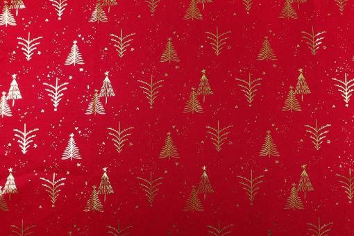 Christmas Canvas mit funkelnden Tannenbäumen 