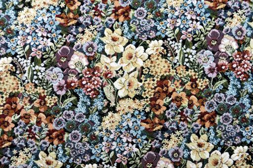 Deko- und Möbel-Gobelin - Blumen 