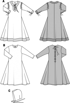 burda Schnittmuster 9473 - Kleid History 