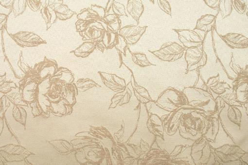 Jacquard Light Roses - Creme/Beige 