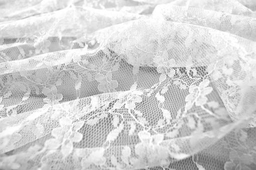 Spitze - Floral - Weiß 