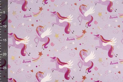 Alpenfleece - Glitzereffekt - Unicorn Fairytale 
