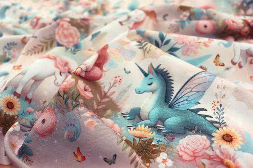 Jersey Digitaldruck - Unicorn Fairytale 