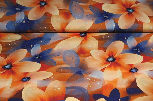 Viskosestoff mit traumhaften Blüten 