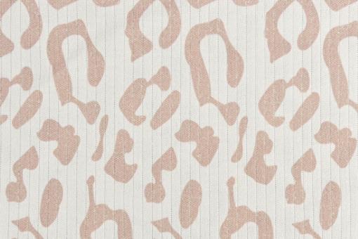 Feinripp-Jersey mit Leo-Print 