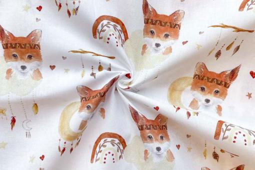 Baumwollstoff Digitaldruck - Traumfänger-Fuchs 