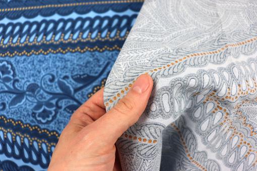 African Waxprint Style - Blau 
