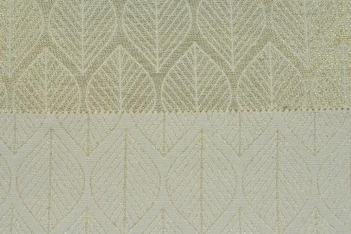 Jacquard-Dekostoff - Modern Leaves - Gold-Glitter/Creme 