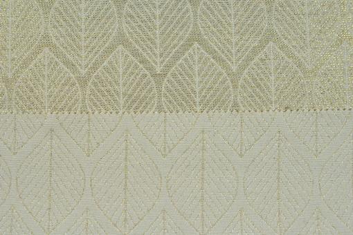 Jacquard-Dekostoff - Modern Leaves - Gold-Glitter/Creme 