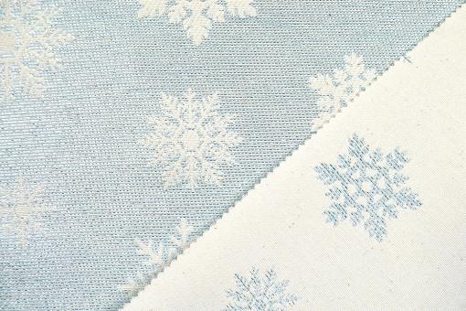 Snowflake - Glitzer-Jacquard - Hellblau 